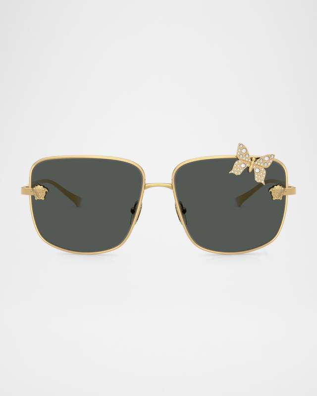 VE2282 Square Metal Sunglasses